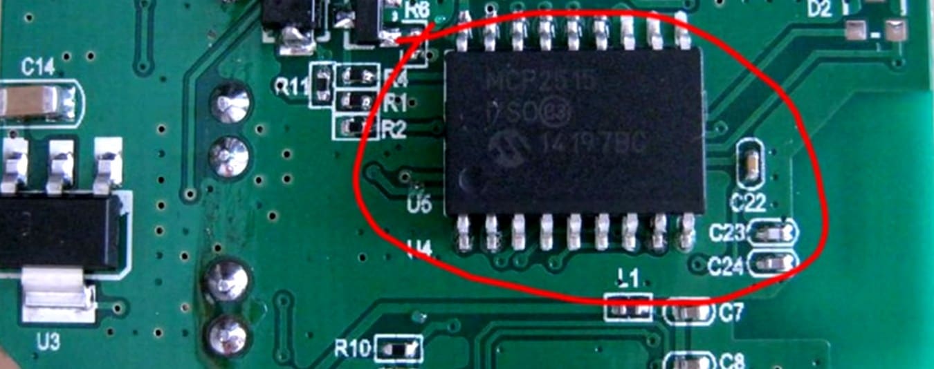 Контроллер mcp2515 сканнера ELM327 v 2.1