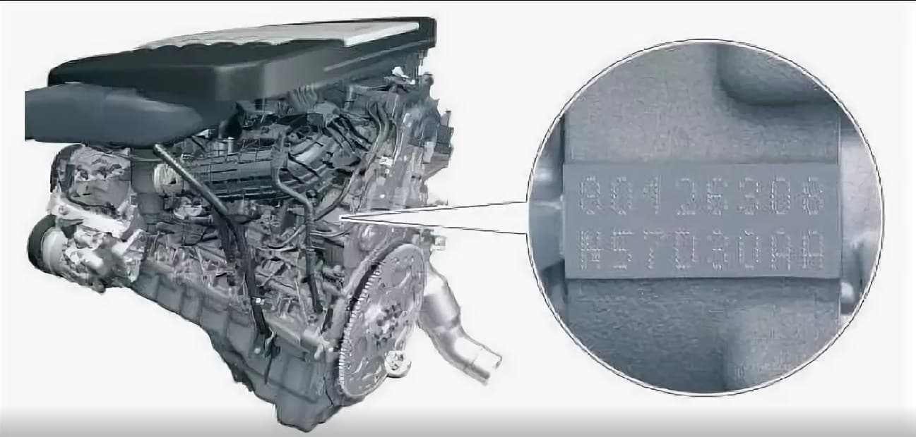 Номер двигателя на BMW E90, E91, E92, E93