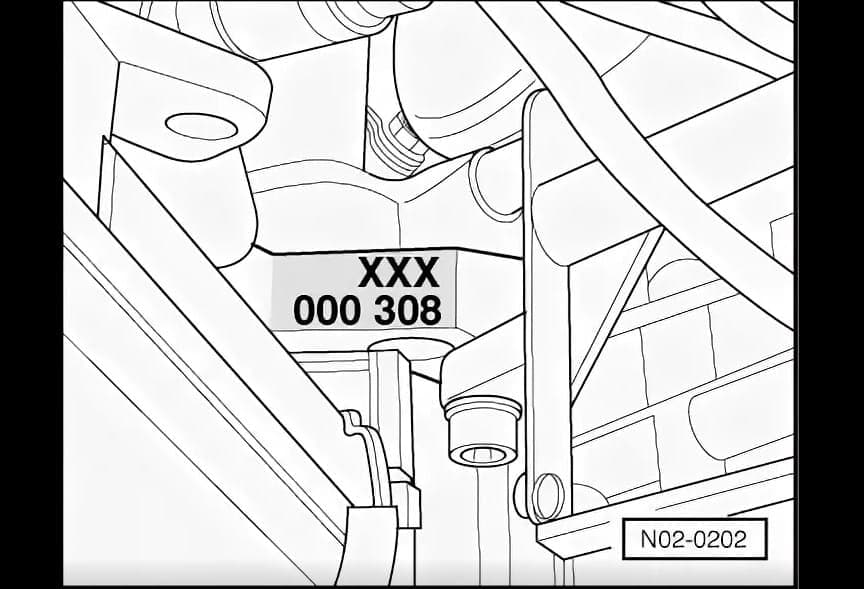 Номер на двигателях Audi 100