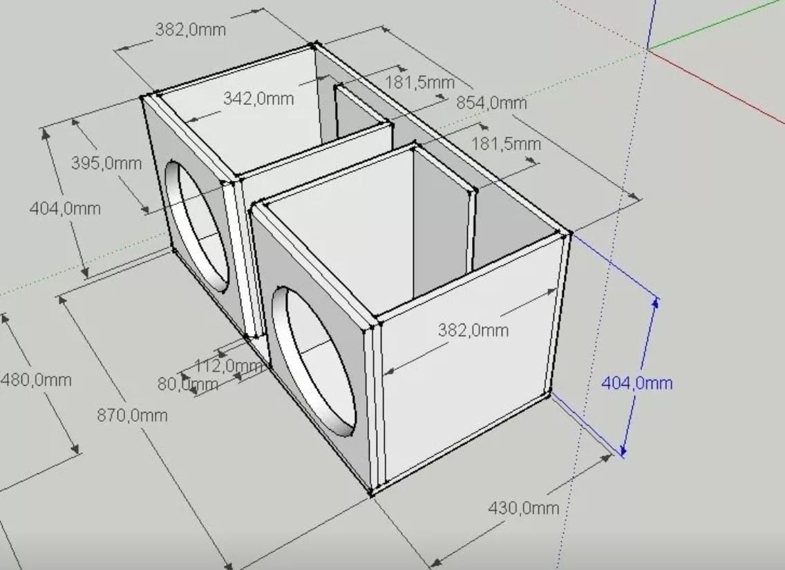 Чертеж для сабвуфера