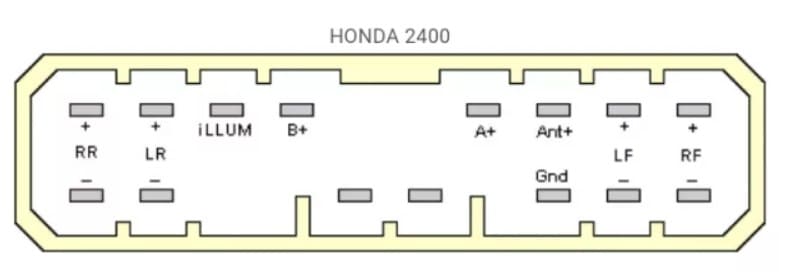 Распиновка магнитолы honda fit