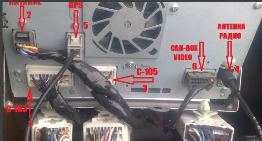 Распиновка проводов разъёма магнитолы Mitsubishi Outlander XL 3