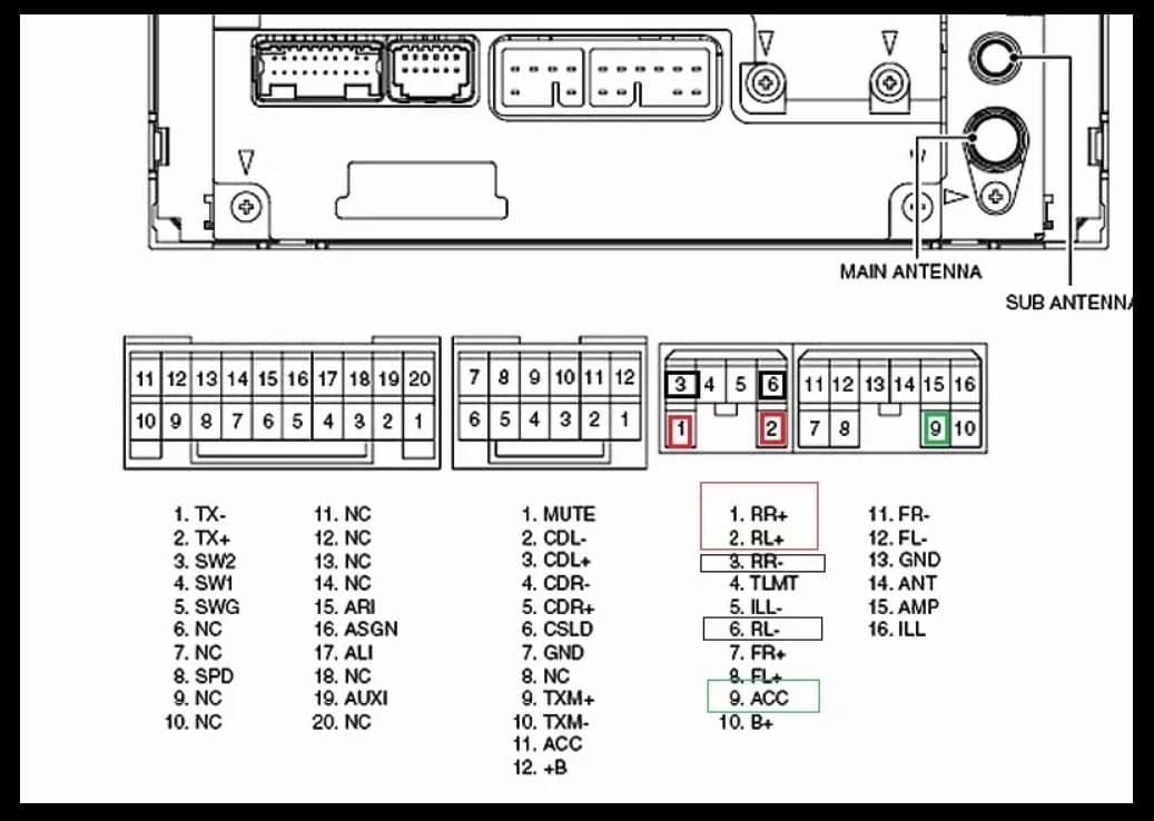 Схема подключения магнитолы тойота калдина