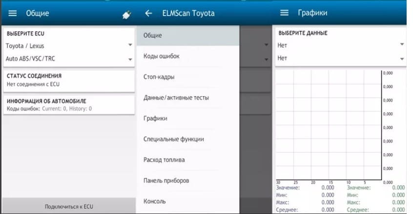 ELMScan Toyota для Android и IOS