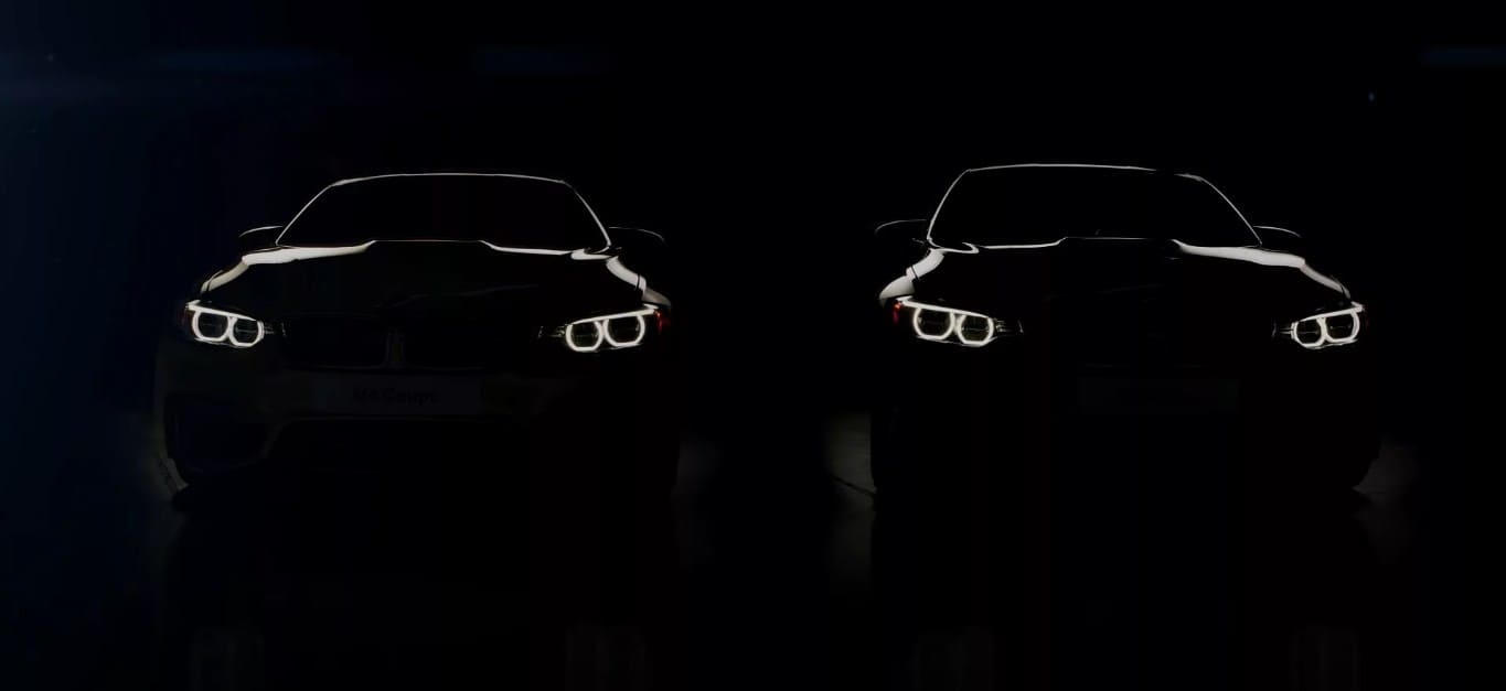 Ангельские глазки BMW в темноте