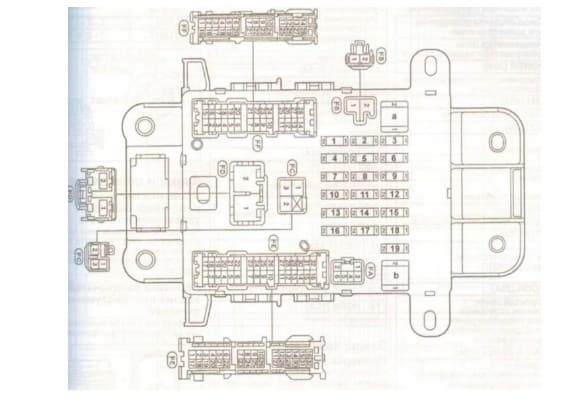 Схема предохранителей тойота раум