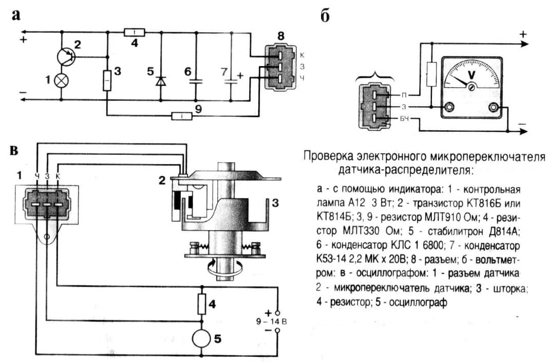 Распиновка разъема датчика холла