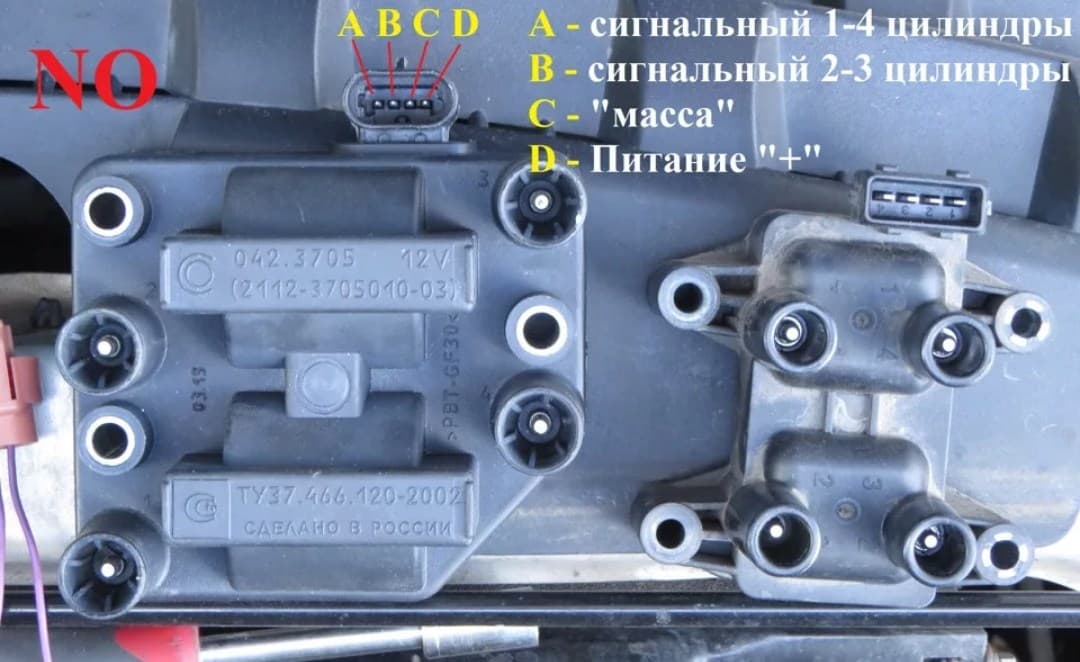 Катушка зажигания 2110 инжектор