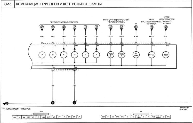 Панель приборов матиз распиновка