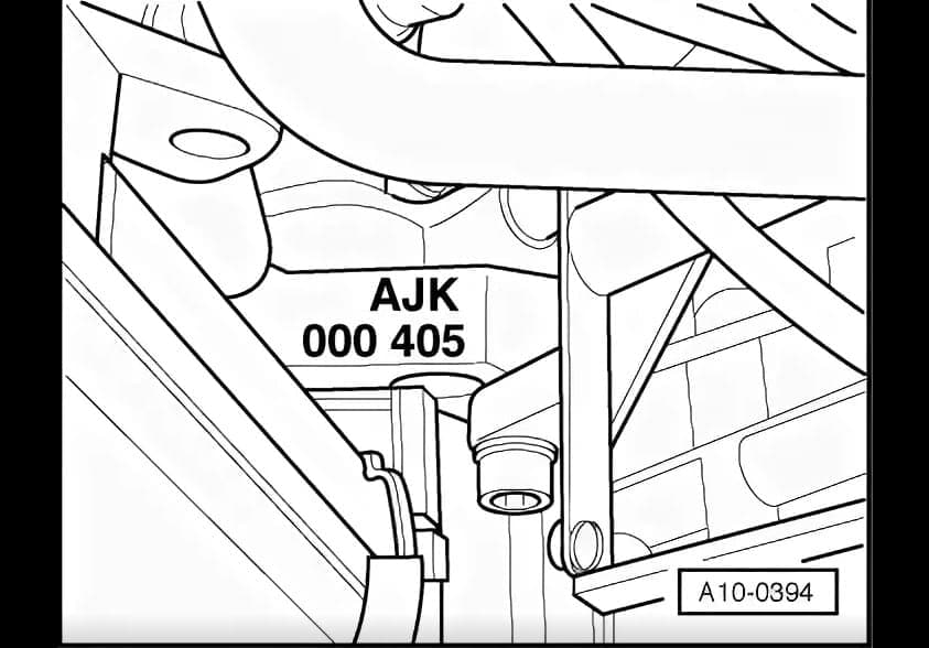 Номер на двигателях Audi A6