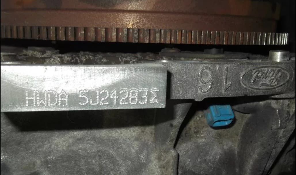 Расположение номера двигателя на Ford Focus 3, 4