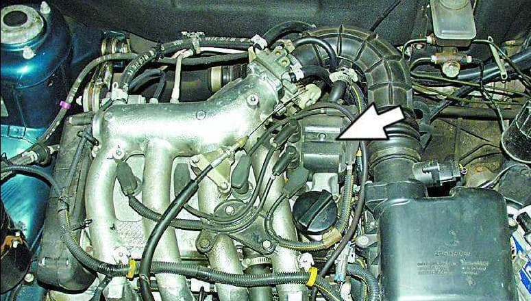 Расположение номера двигателя на ВАЗ 2111-2112